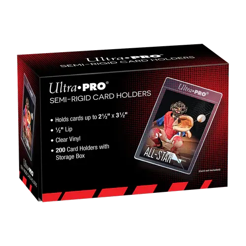 Semi-Rigid Card Holders with 1/2" Lip (200st)