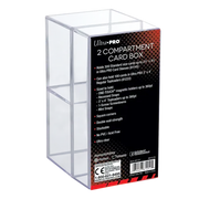 Ultra Pro 2-Piece Clear Two Compartment Card Box