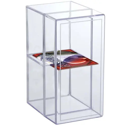 Ultra Pro 2-Piece Clear Two Compartment Card Box