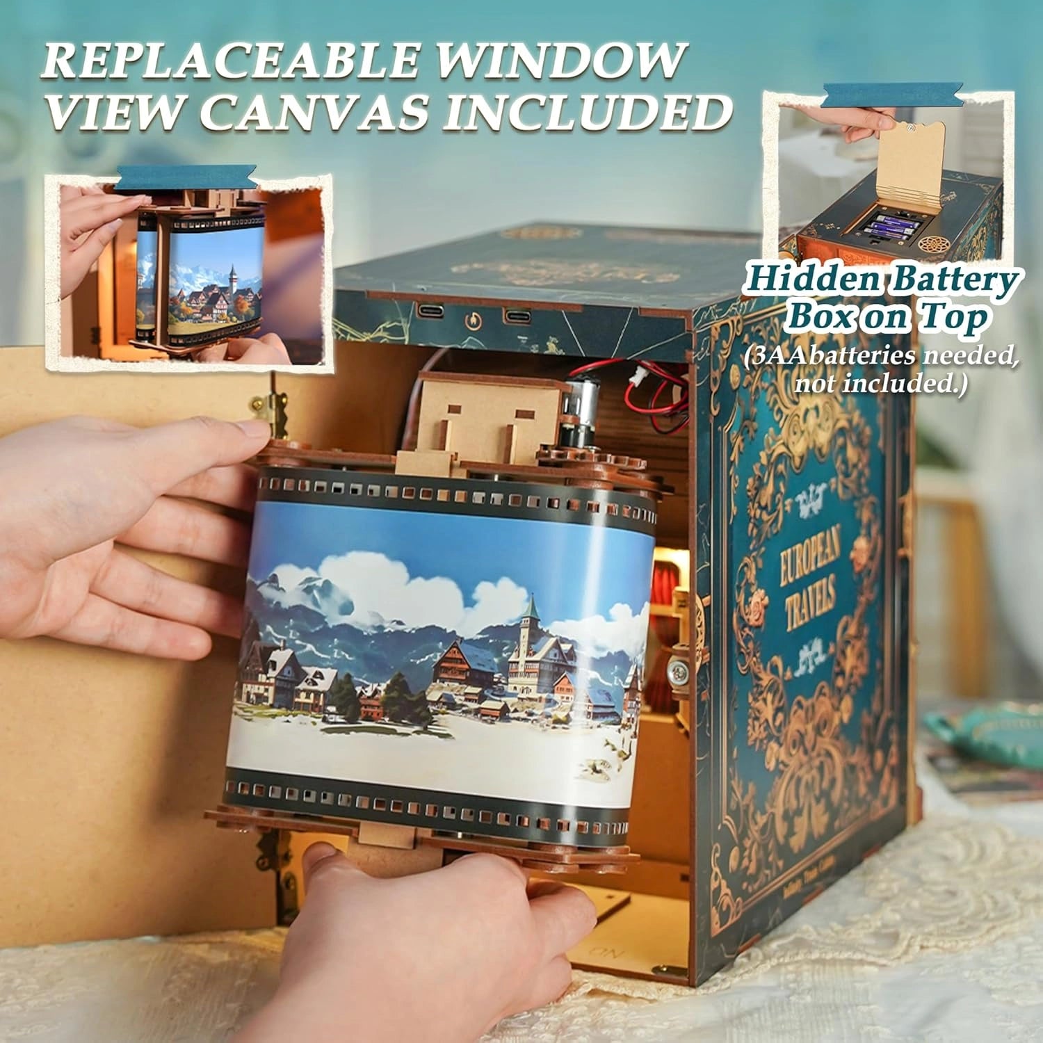 European Travels, Infinity Train Cabin 3D - Tonecheer