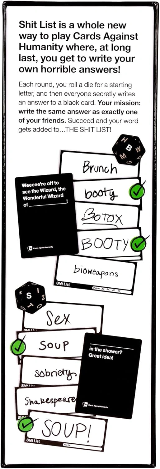 Cards Against Humanity: Shit List Party Game