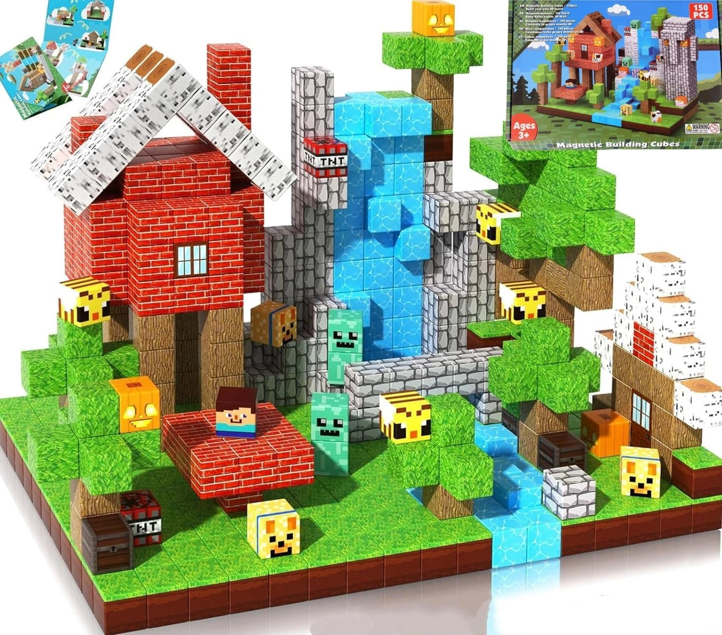 Magnetic Building Blocks Forest Cabin 150 st