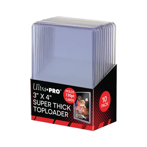3" x 4" Super Thick 130PT Toploader (10st)