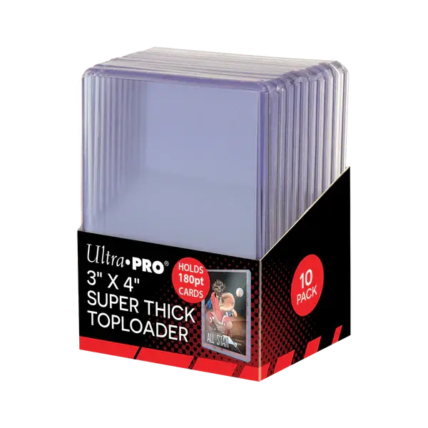 3" x 4" Super Thick 180PT Toploader (10st)