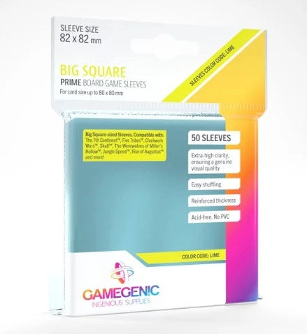 (82x82 mm) Gamegenic - PRIME Big Square Sleeves
