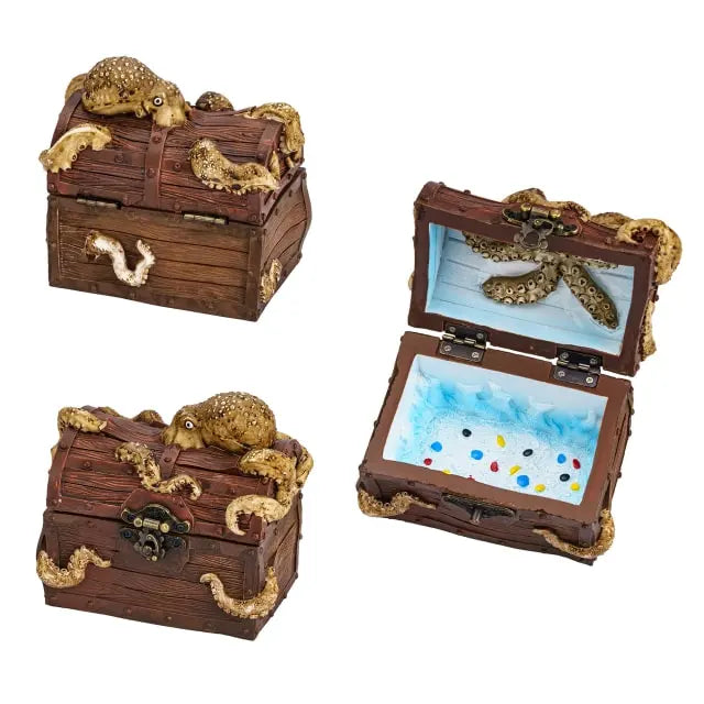 Octopus Treasure Chest Brown