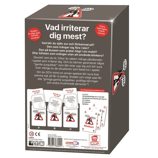 Spelet för  GRINIGA GAMLA SURGUBBAR, gnälliga kärringar och  andra frustrerade personer!