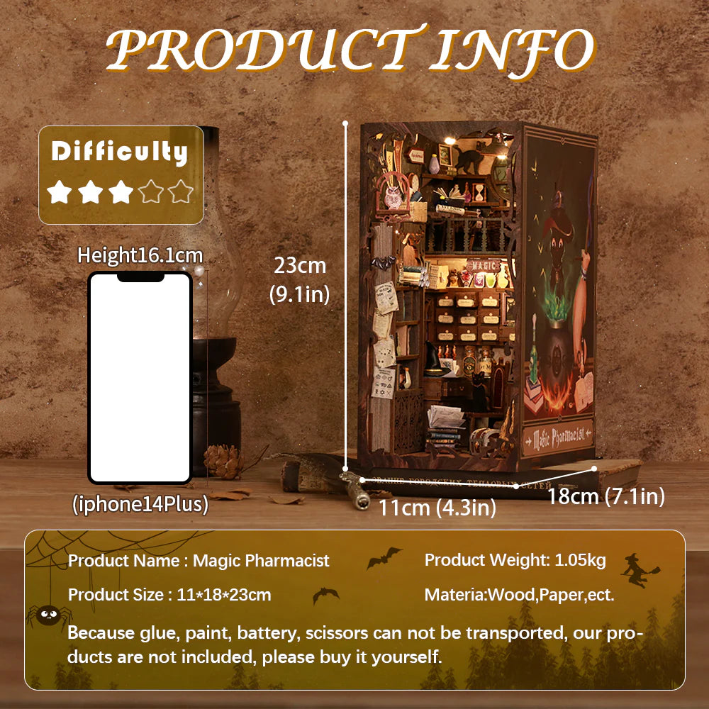 Magic Pharmacist - Book Nook Kit - CuteBee