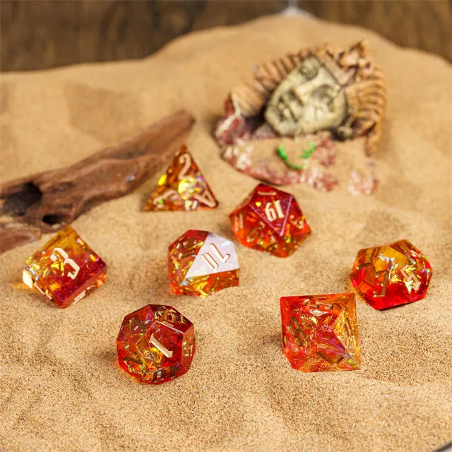 A Role Playing Dice Set - Flame Dice