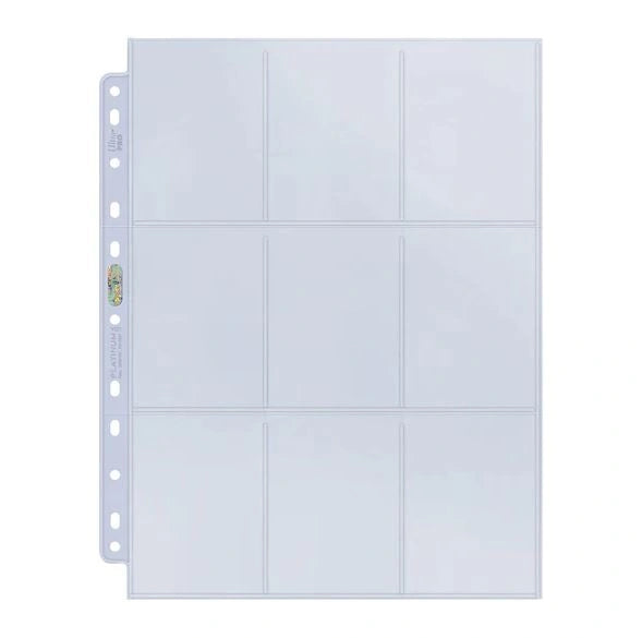 9-Pocket Platinum Page for Standard Size Cards (11-Holes) (100 st) [Pärmsidor]
