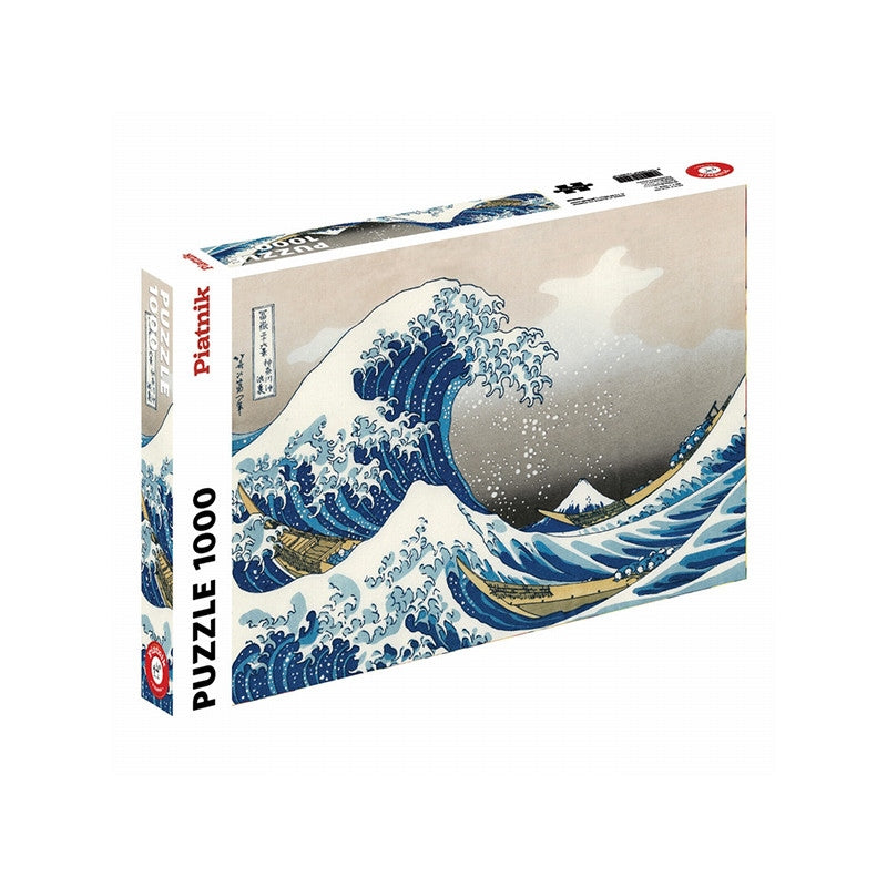 Hokusai Den stora vågen, Pussel, 1000 bitar, Piatnik