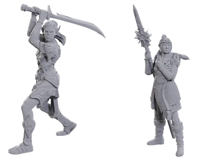 D&D Nolzur's Mini: SE BG3 - Lae'zel & Shadowheart