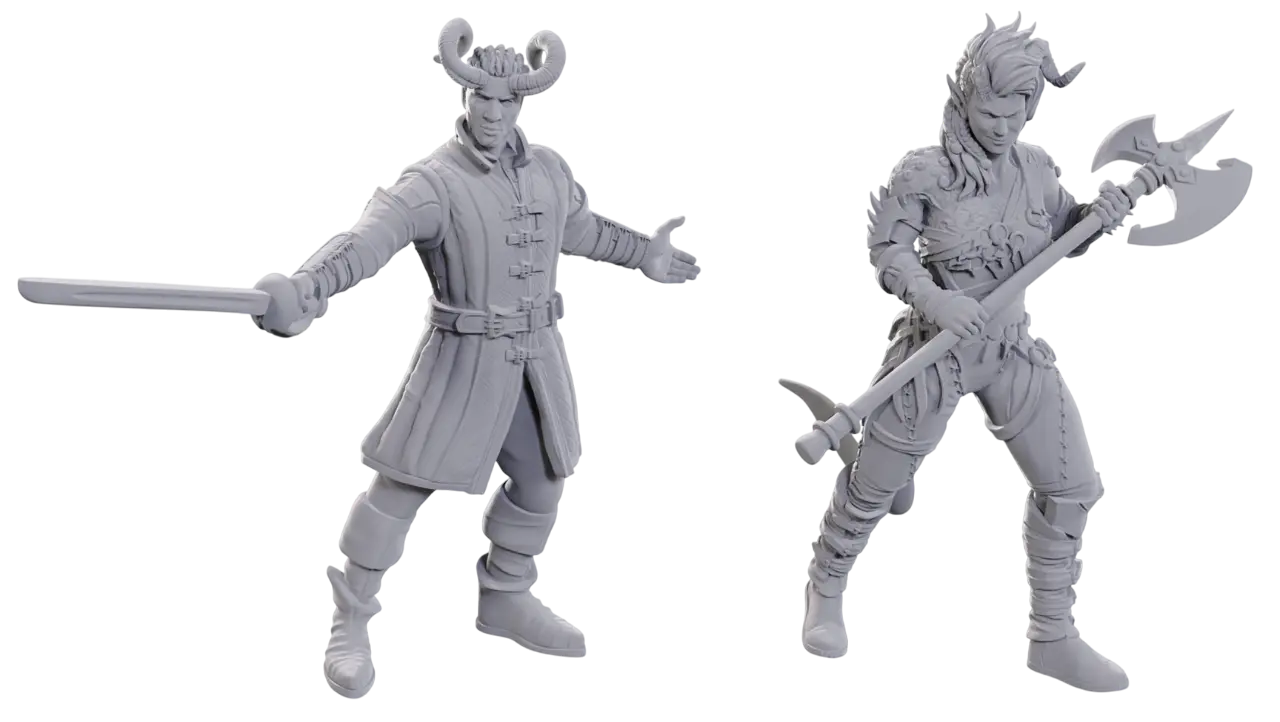 D&D Nolzur's Mini: SE BG3 - Wyll & Karlach