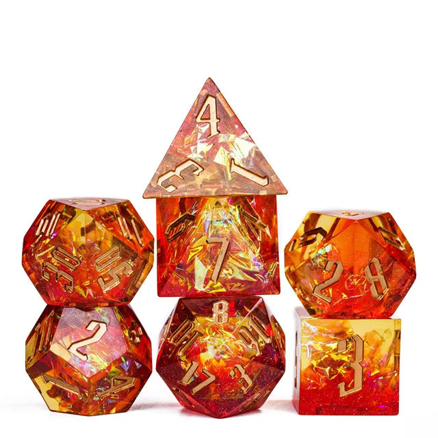 A Role Playing Dice Set - Flame Dice