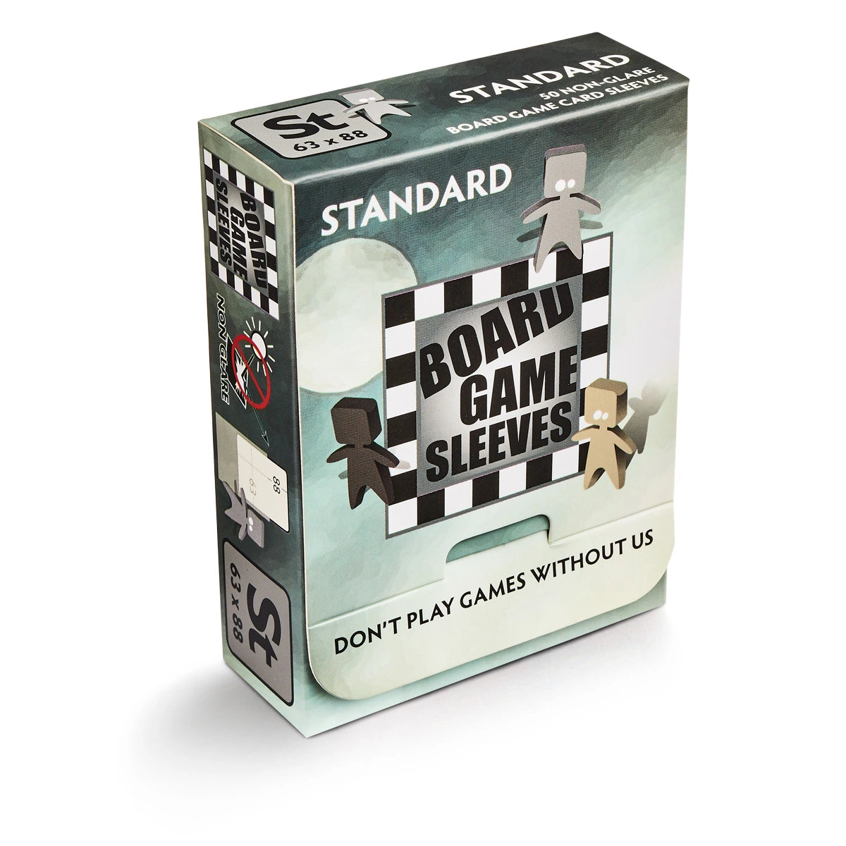 (63x88mm) Board Game Sleeves - Non-Glare: STANDARD 50 pack