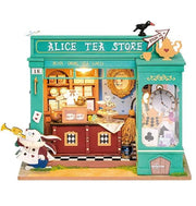 Alice Tea Store - DIY Miniature House, Bookshelf Decoration Kit - Rolife