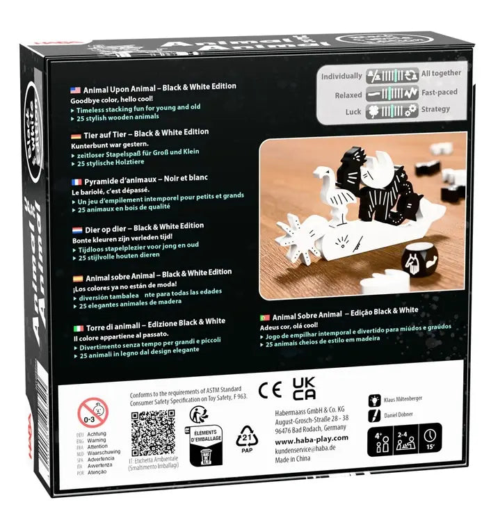 Animal Upon Animal – Black & White Edition