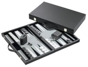 Backgammon Medium Grey imitation leather (1731)