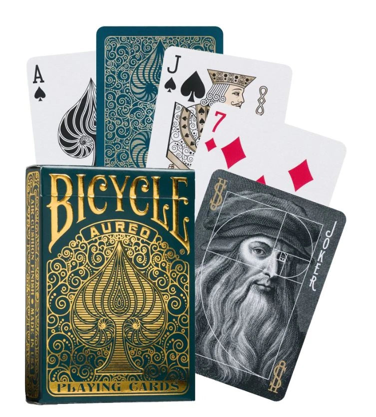 Bicycle Aureo green Playing Cards