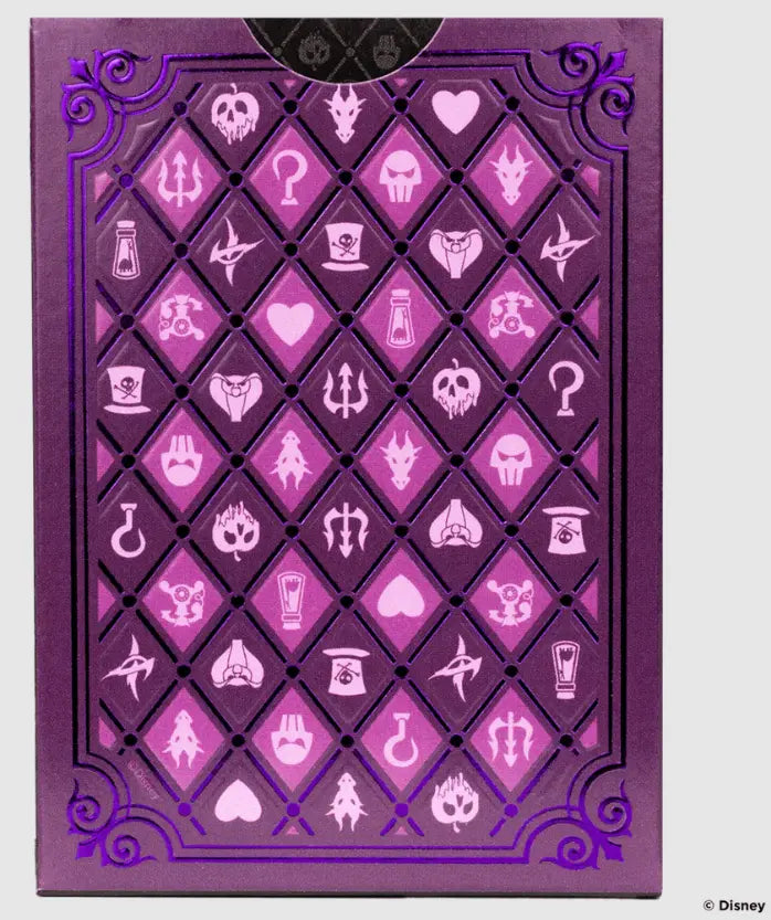 Bicycle Disney Villains Purple playing cards