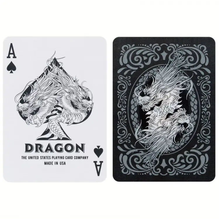 Bicycle Dragon playing cards (Black)