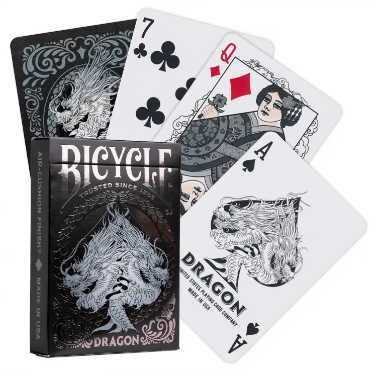 Bicycle Dragon playing cards (Black)