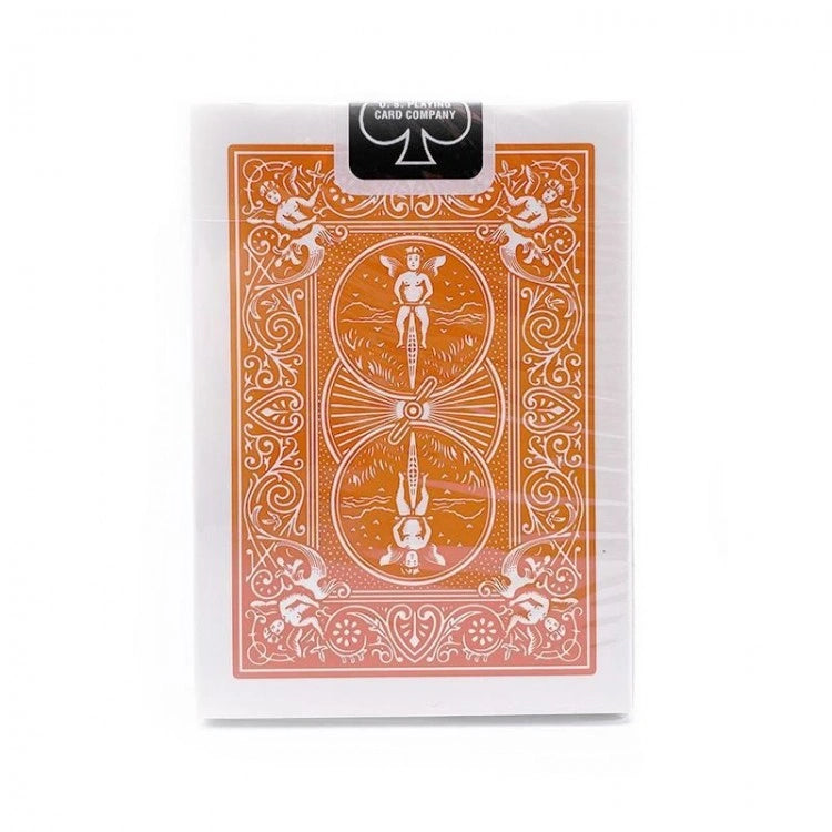 Bicycle Orange Rider Back cards