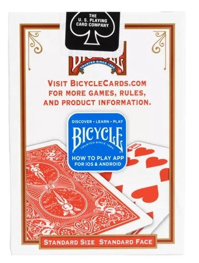 Bicycle Playing Cards Standard, Red or Blue