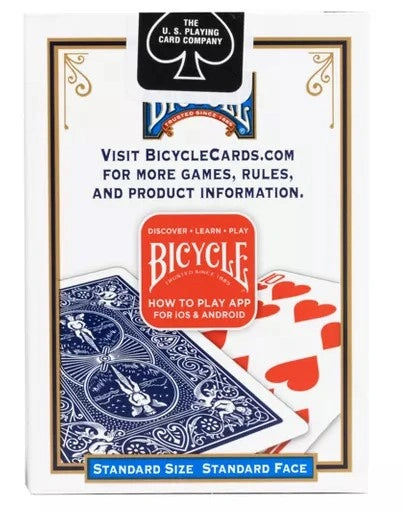 Bicycle Playing Cards Standard, Red or Blue