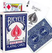 Bicycle Rider Back 808 black seal playing cards blue or red