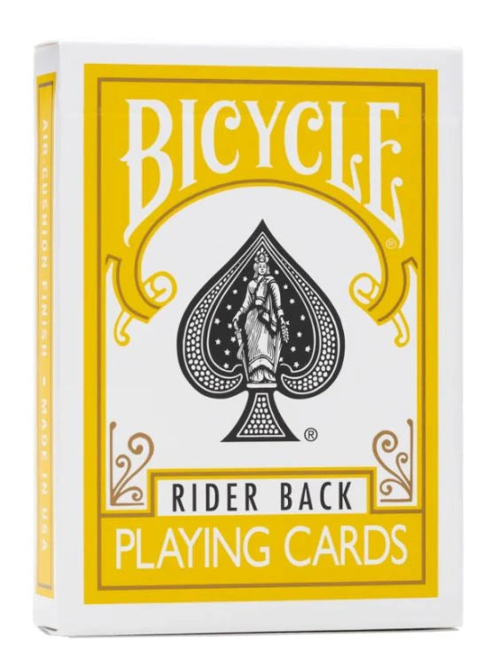 Bicycle Rider Back playing cards (Yellow)