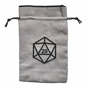 Dice Bag D20 on Gray