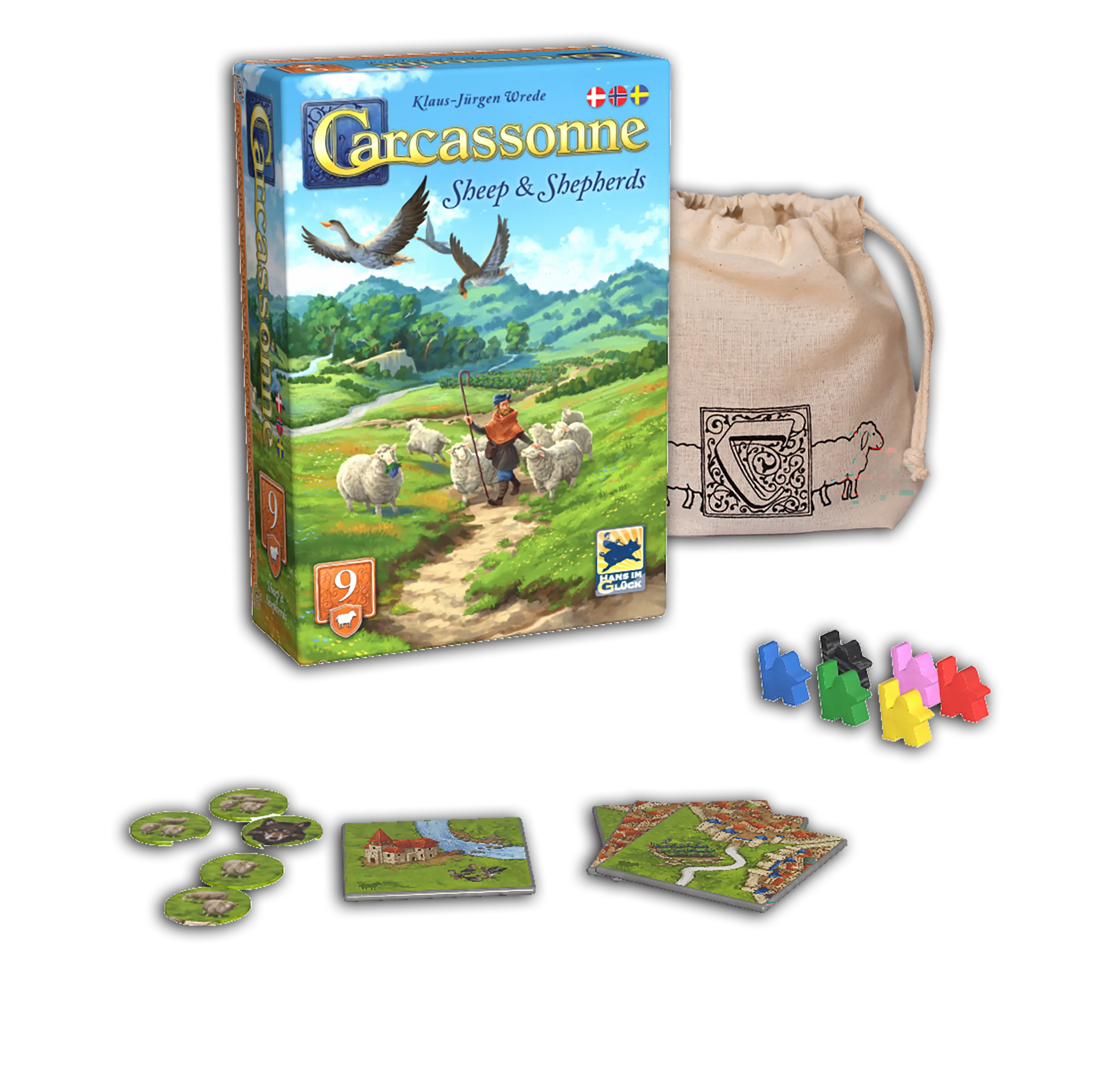 Carcassonne 3.0 - Expansion 9 Sheep & Shepherds (sv)
