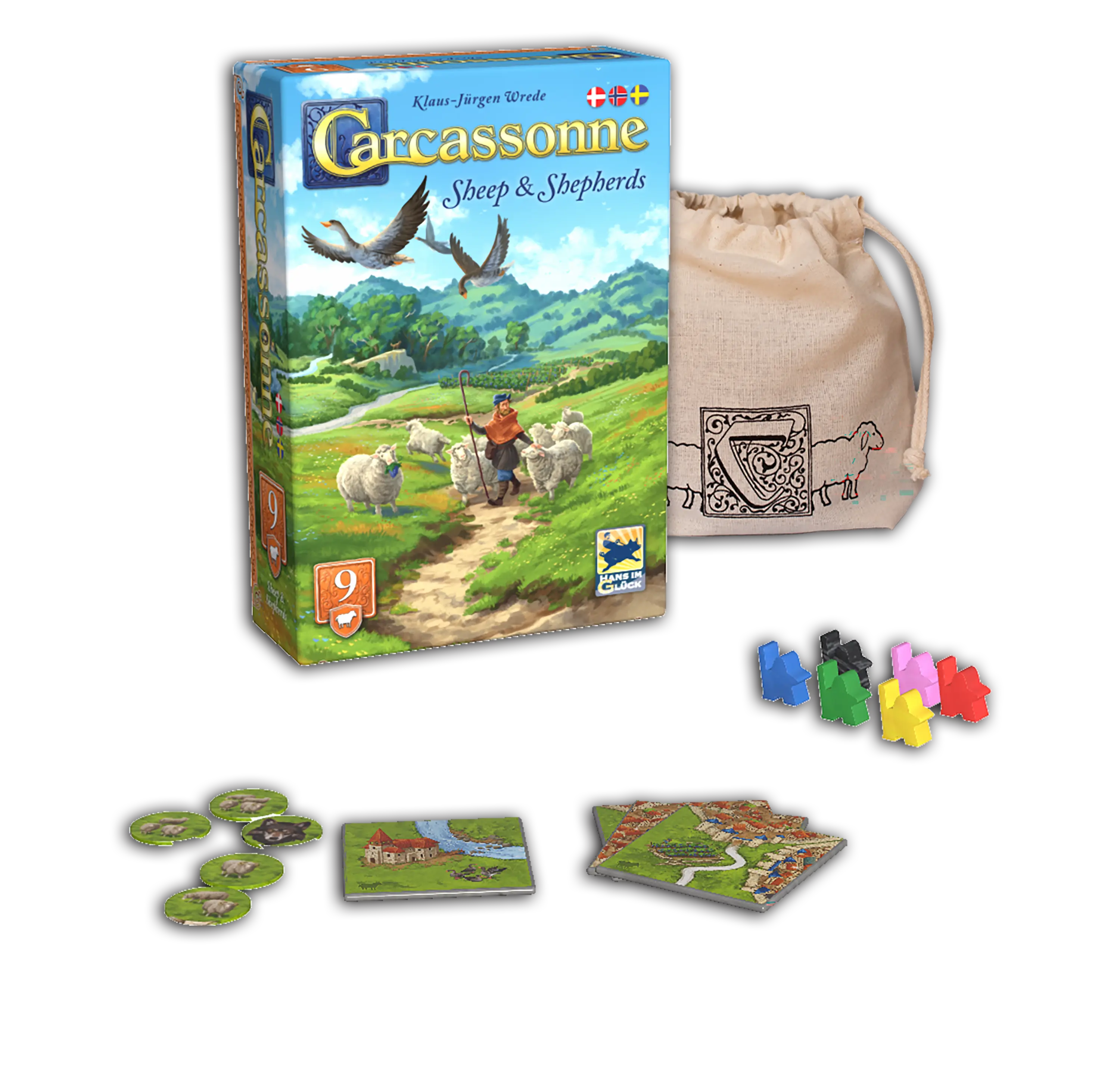 Carcassonne 3.0 - Expansion 9 Sheep & Shepherds (sv)