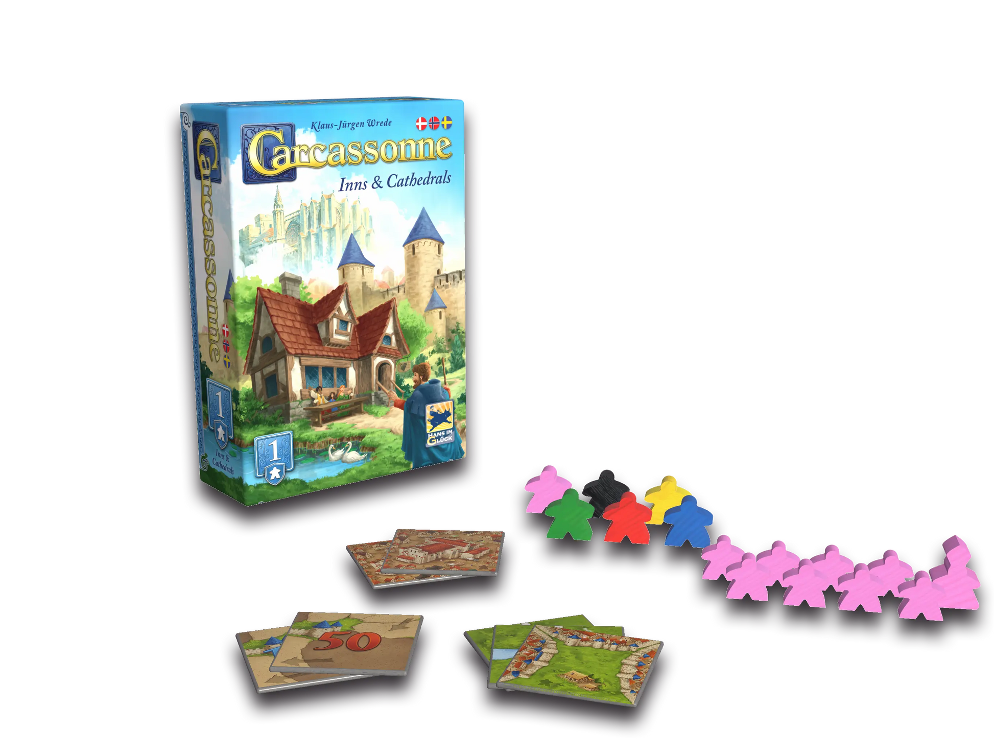 Carcassonne 3.0 - Expansion 1: Inns & Cathedrals (Sv)