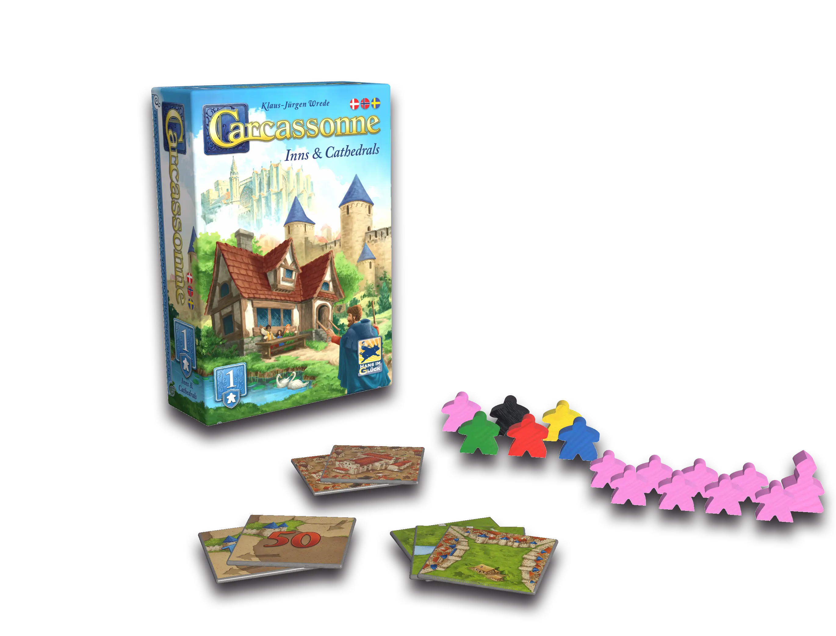 Carcassonne 3.0 - Expansion 1: Inns & Cathedrals (Sv)