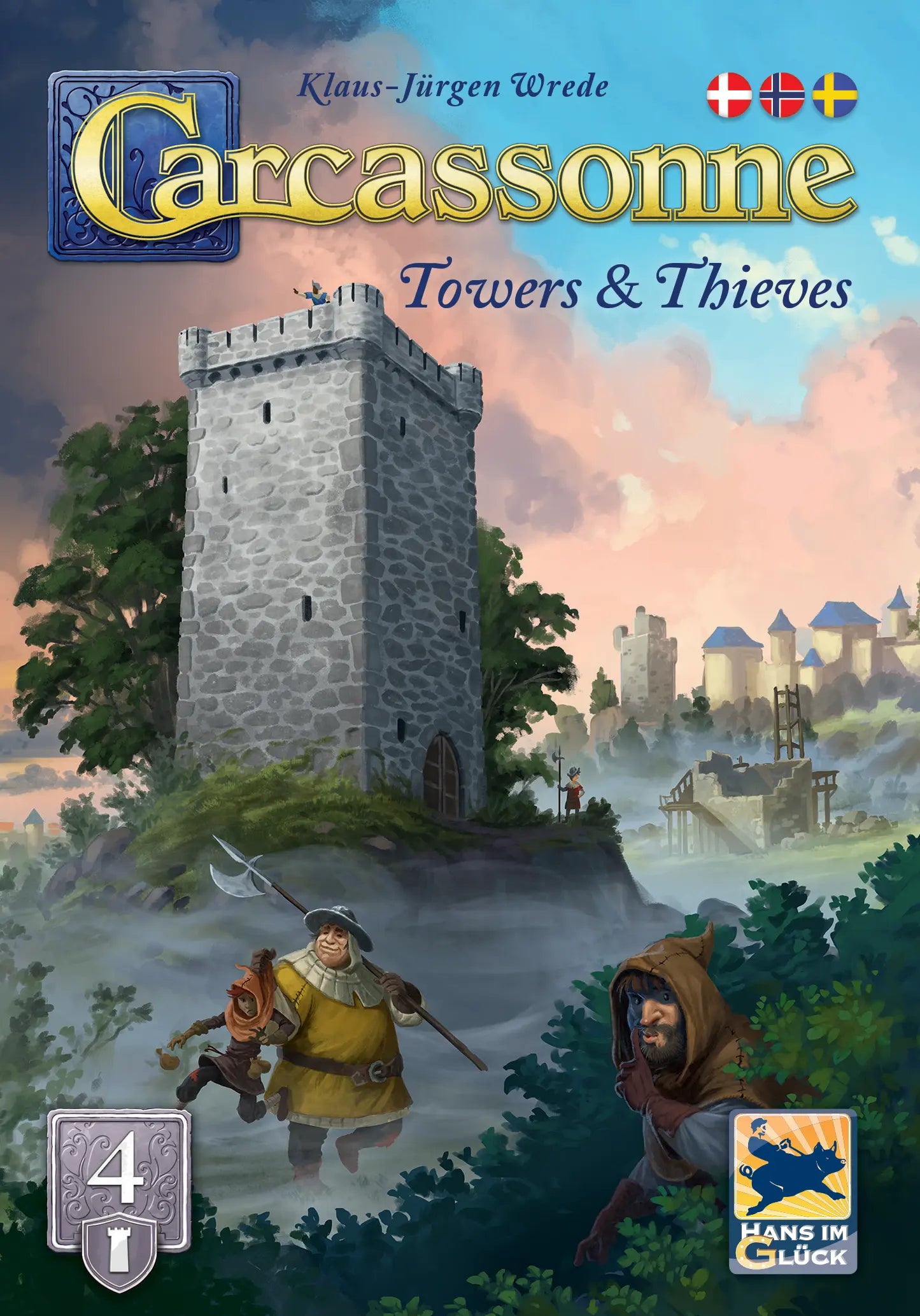 Carcassonne 3.0 - Expansion 4 Towers & Thieves (sv)