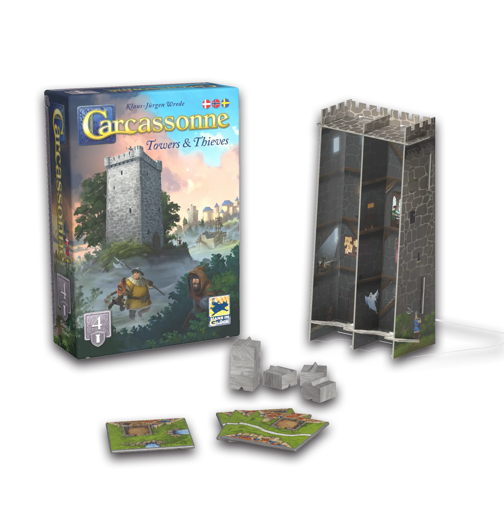 Carcassonne 3.0 - Expansion 4 Towers & Thieves (sv)