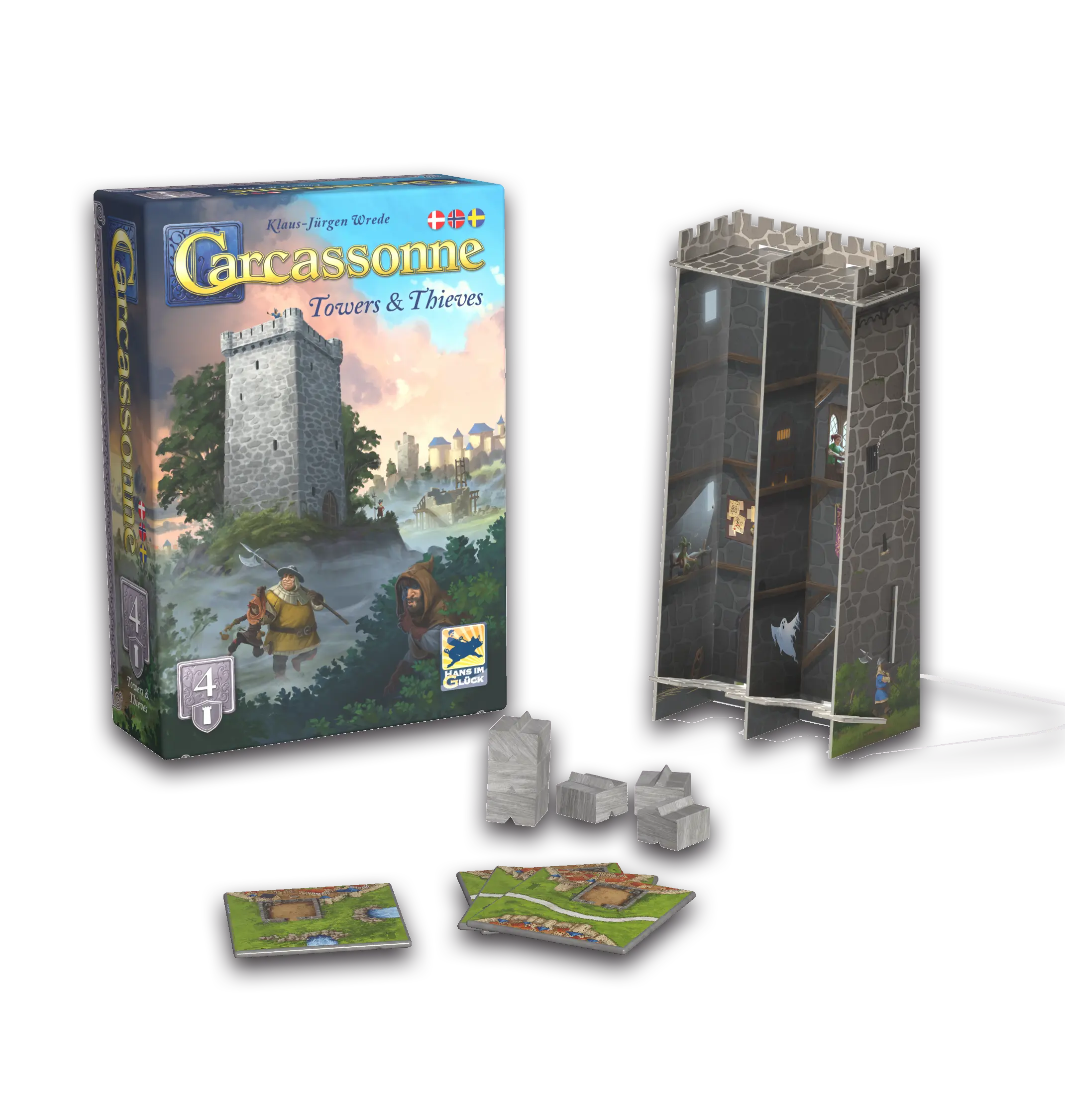 Carcassonne 3.0 - Expansion 4 Towers & Thieves (sv)