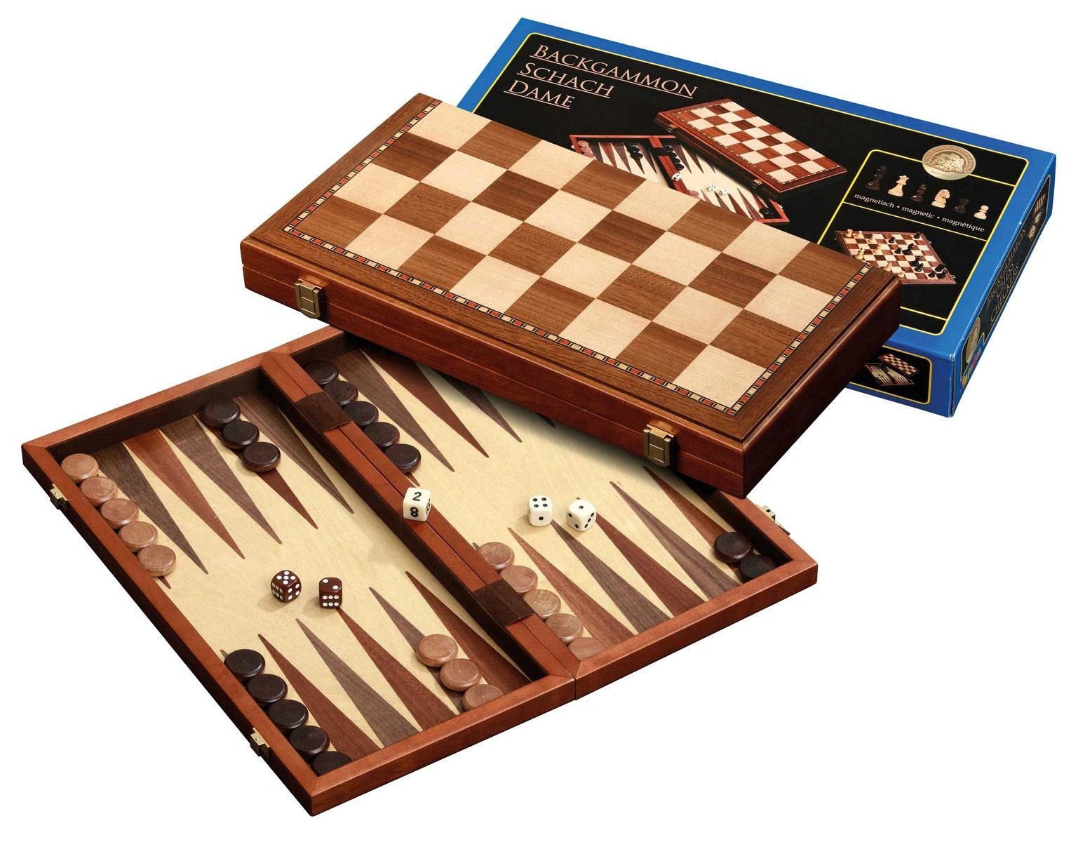 Chess-Backgammon-Checkers-Set, magnetic (2524)