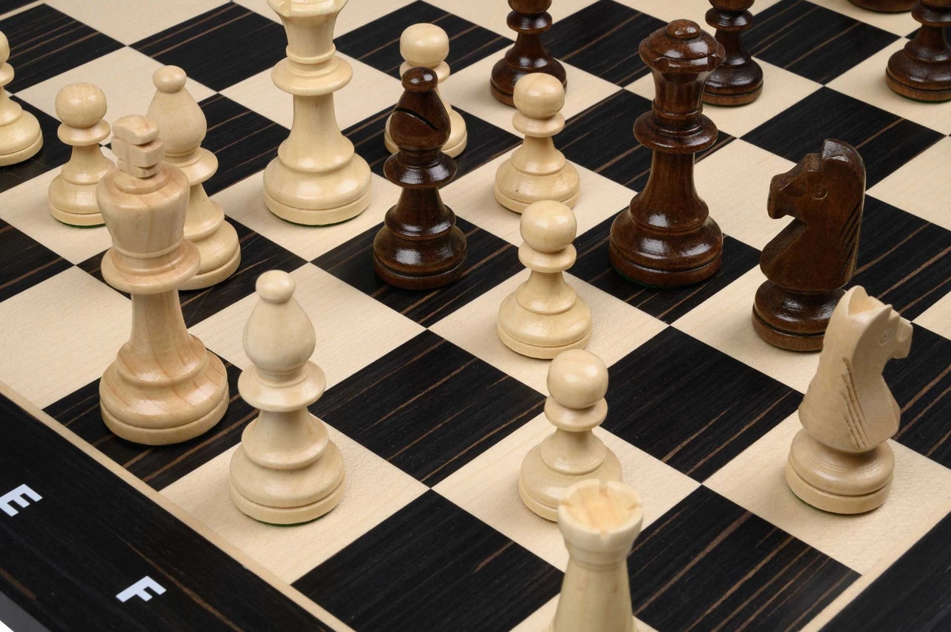 Chess-Set black, Tournament, field 50mm (2515)
