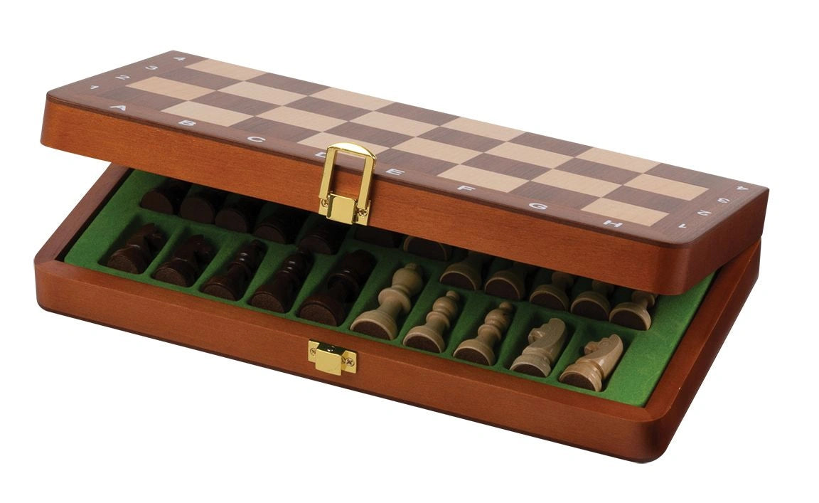 Chess cassette De Luxe, travel, field 30 mm, with numbers and letters (2711)