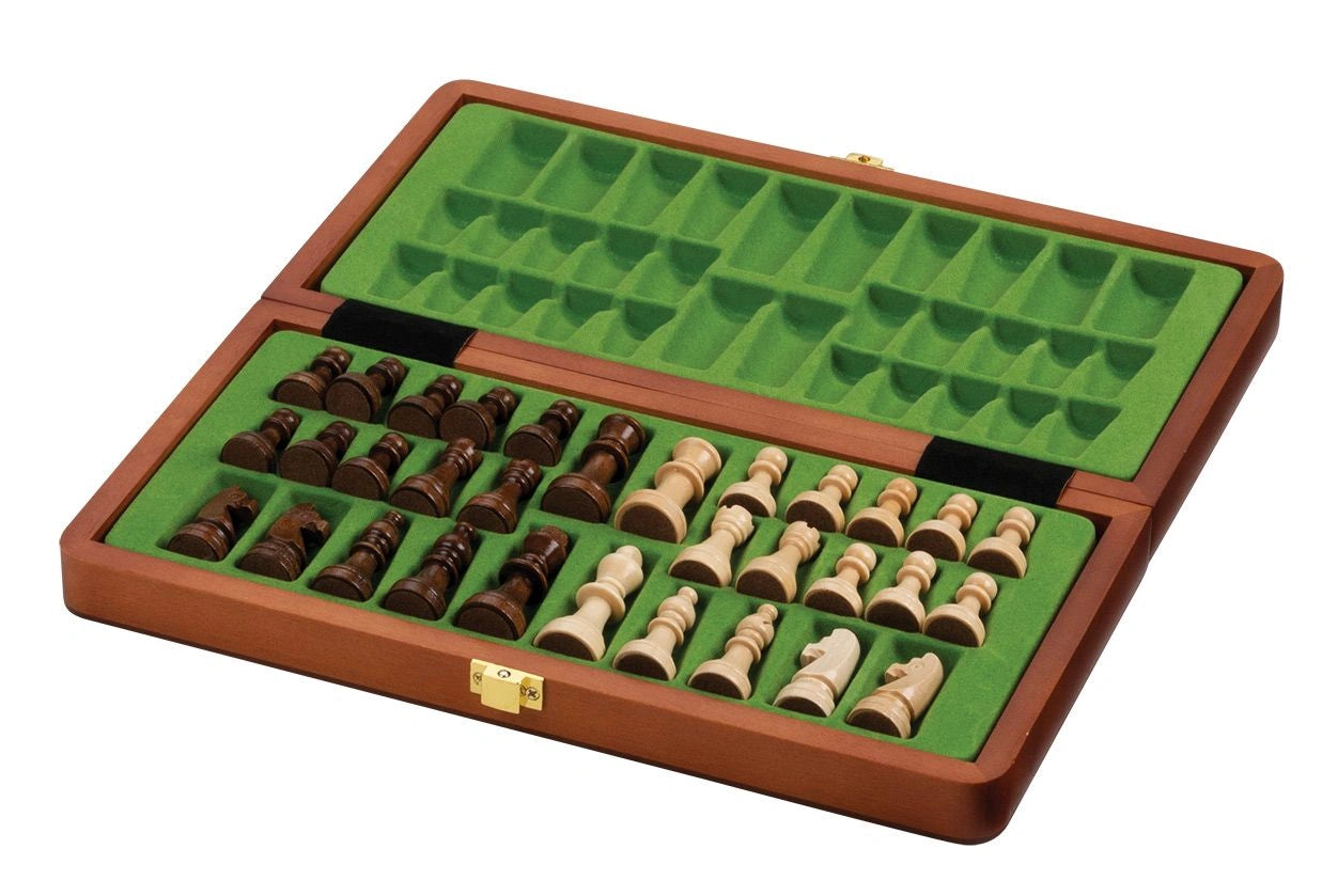 Chess cassette De Luxe, travel, field 30 mm, with numbers and letters (2711)