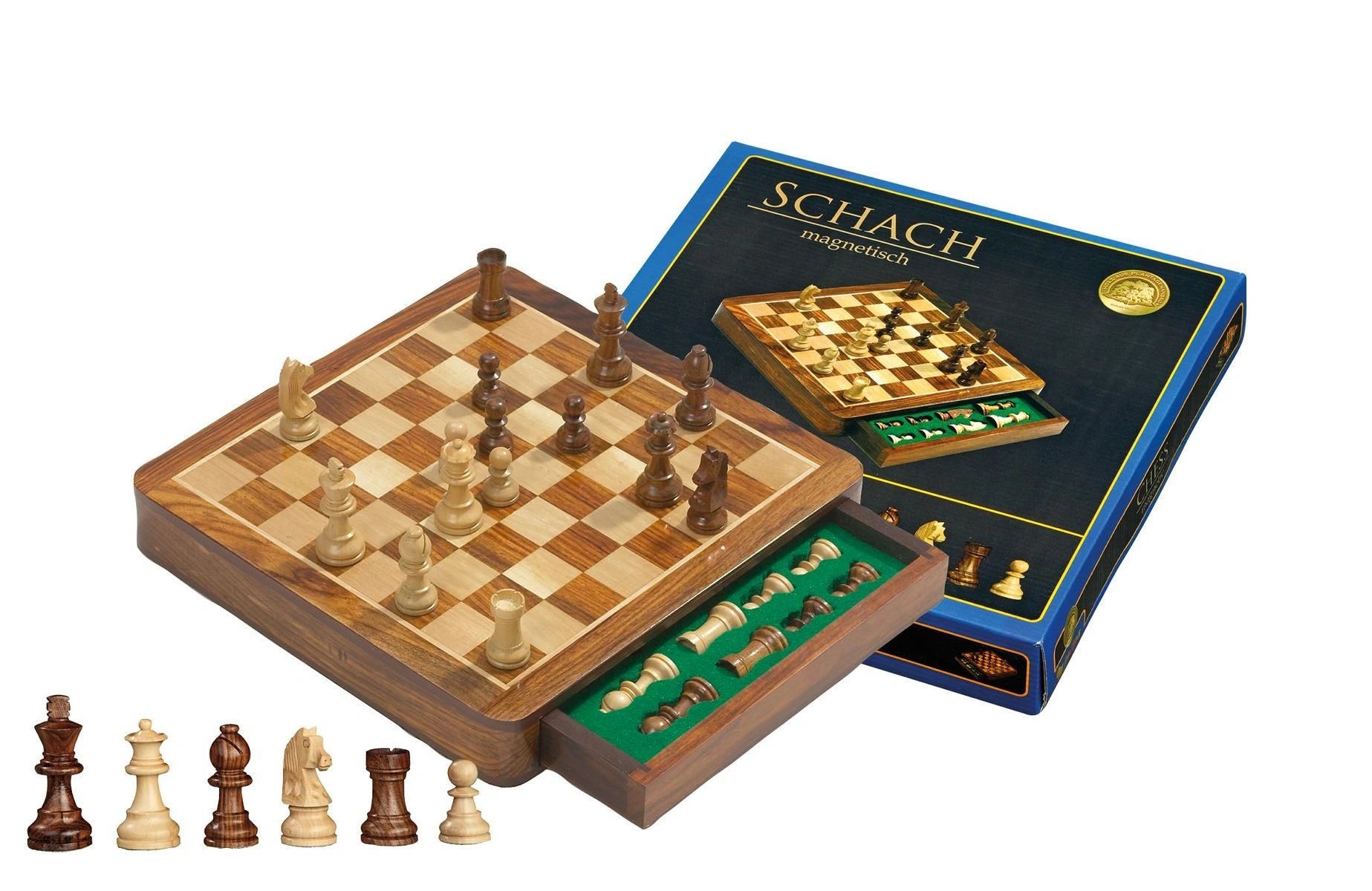 Chess cassette Excklusive, field 30 mm. magnetic (2725)