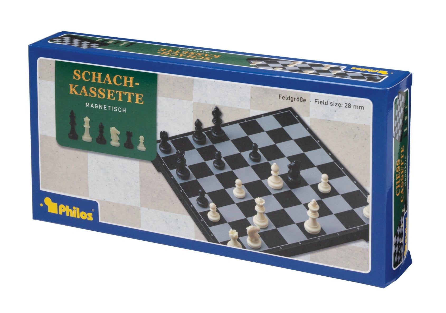 Chess, plastic, field 28 mm, magnetic (2737)
