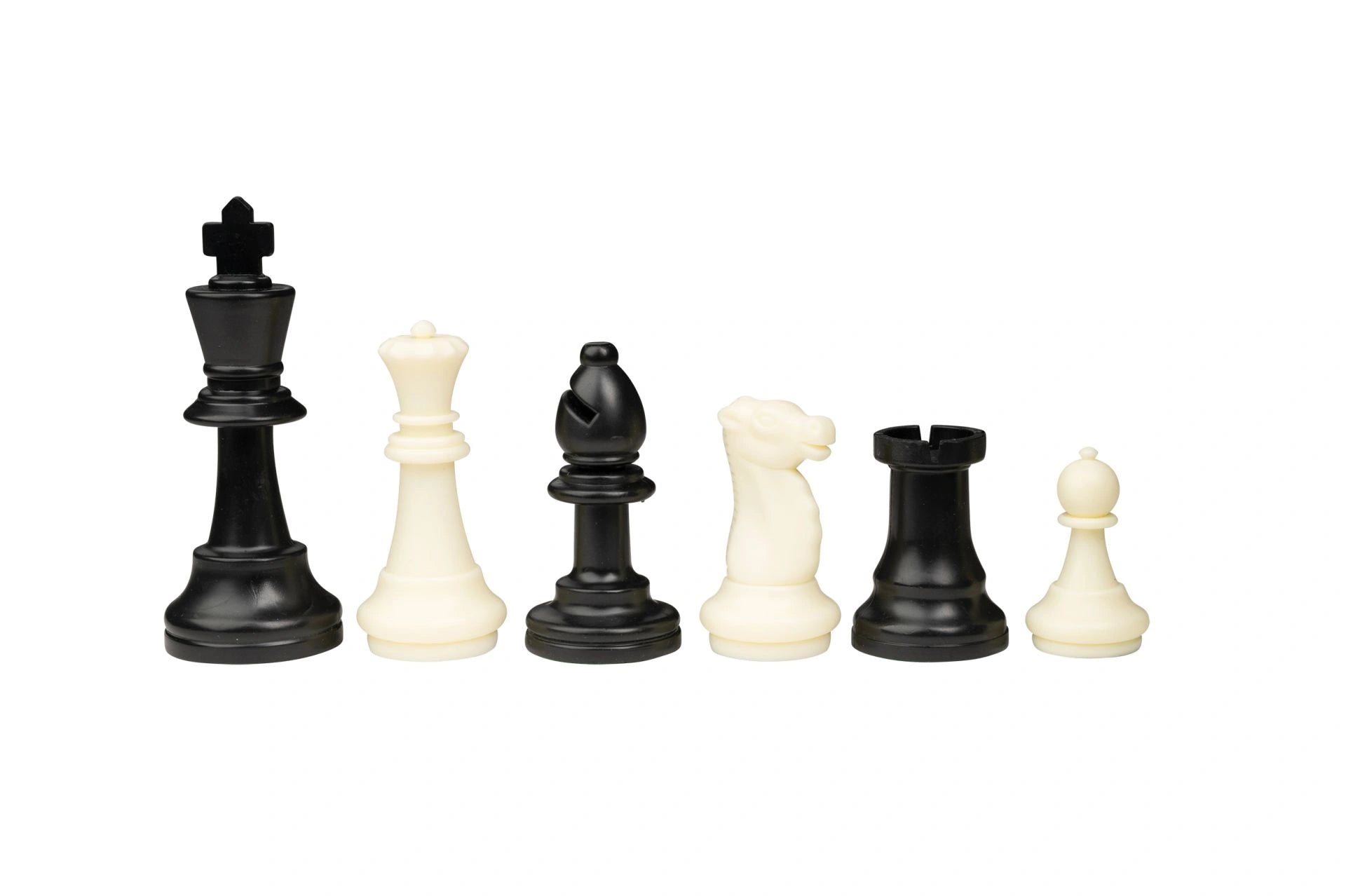 Chess set, rollable, field 55 mm, with plastic pieces and carrying bag (2502)