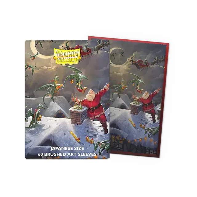 Dragon Shield Japanese size Brushed Art Sleeves - Christmas 2023