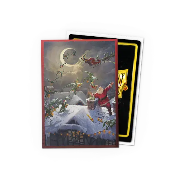 Dragon Shield Japanese size Brushed Art Sleeves - Christmas 2023