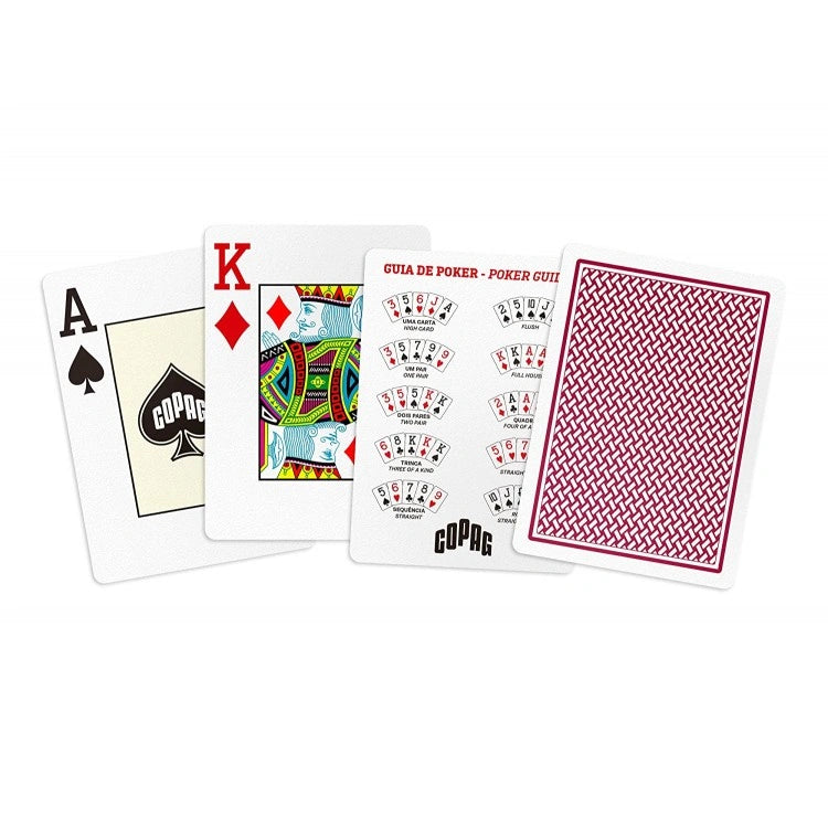 Copag Texas Hold'em poker cards (Red)