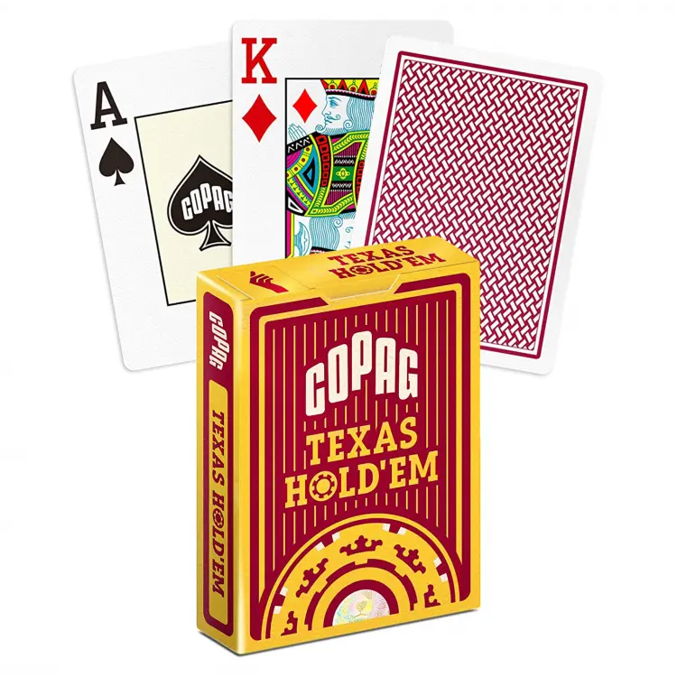 Copag Texas Hold'em poker cards (Red)